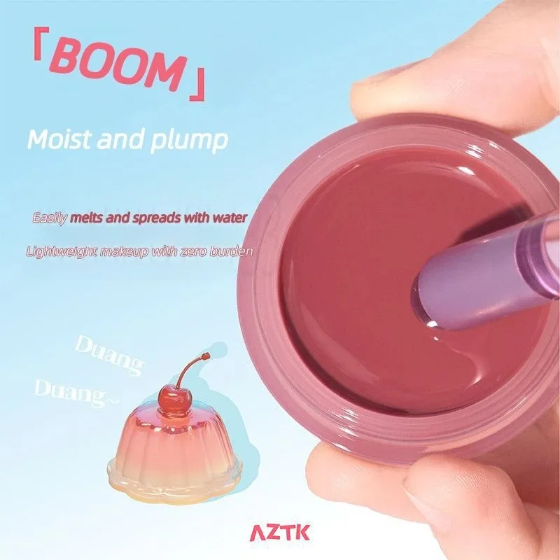AZTK Boom Blush Watery Multi-purpose Blusher Jelly Cream Moisturizer Longlasting Lips Cheek Rouge Color Face Makeup Cosmetics