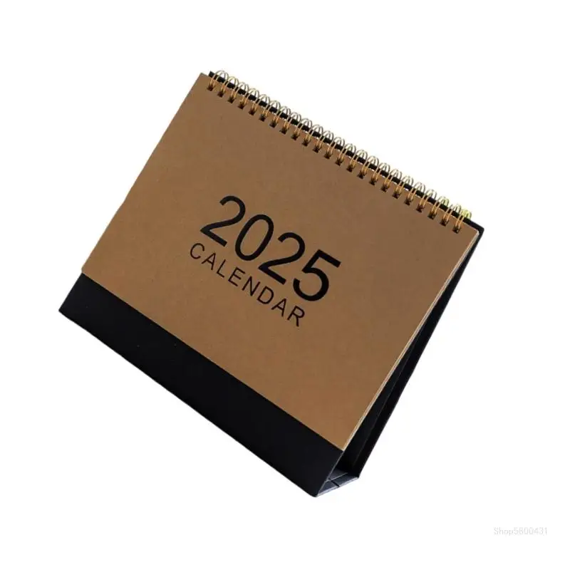 2025 Desktop Calendars Standing Calendar Simple Desk Calendar for Office School