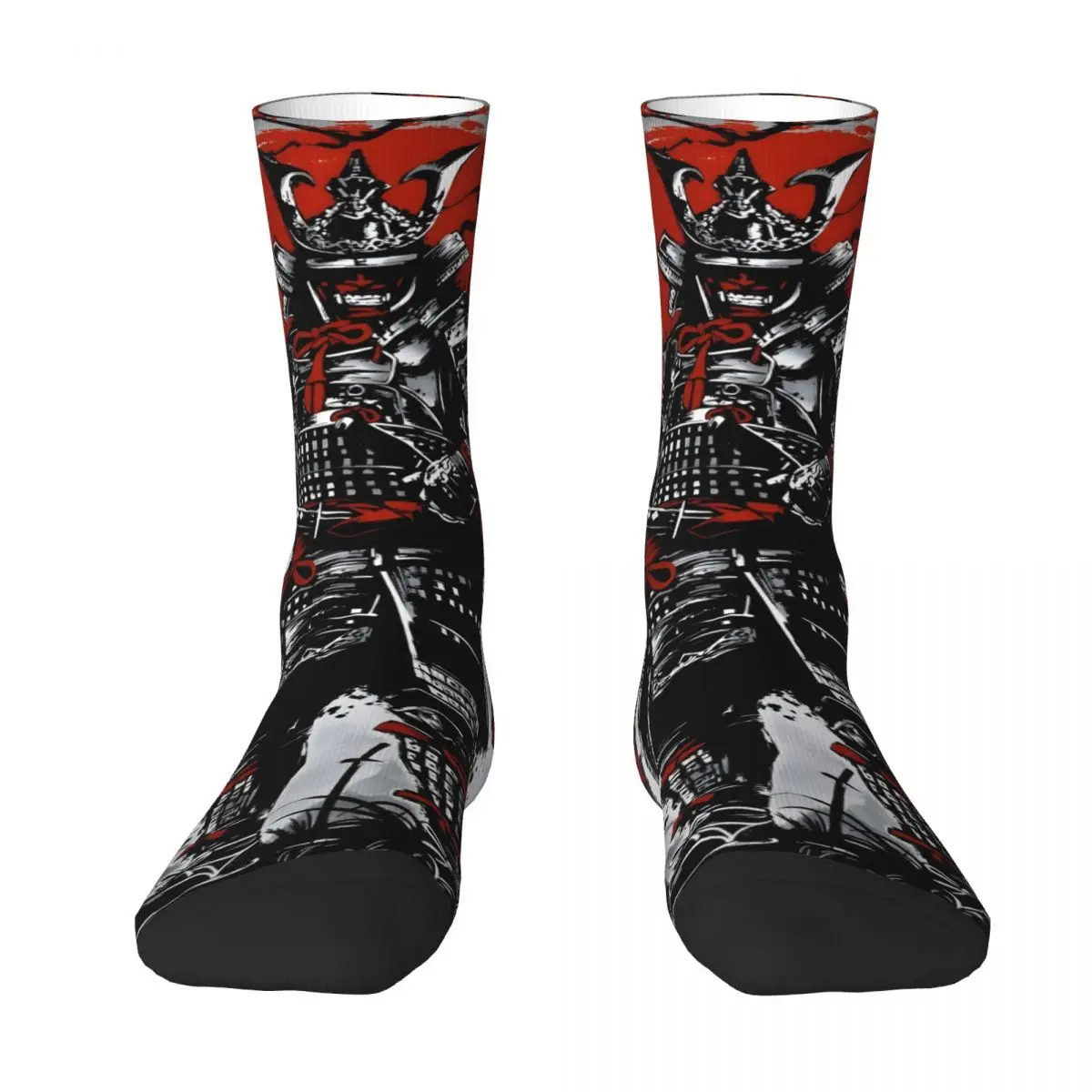 Janpanese Samurai Kawaii Socks Gym Cartoon Pattern Socks