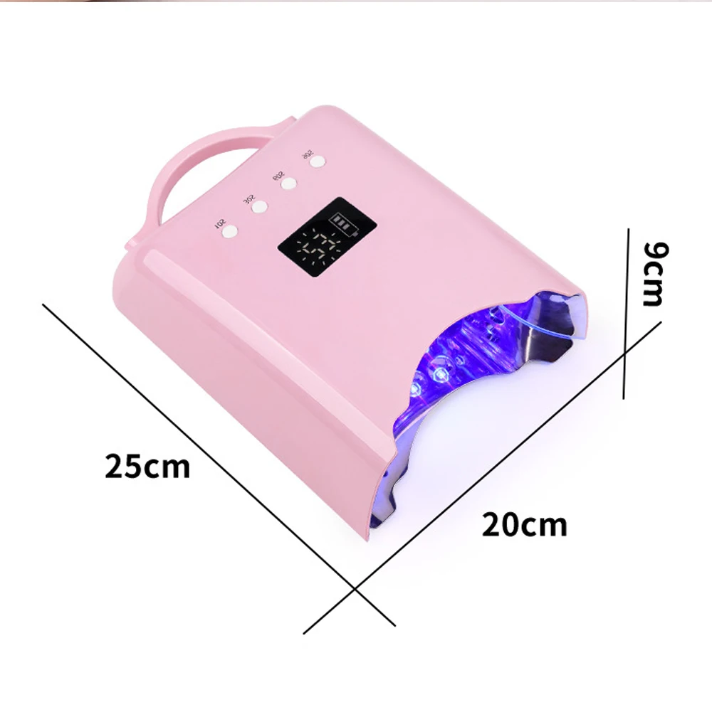 78 واط المهنية جيل للأظافر مجفف طلاء الأظافر جودة عالية قابلة للشحن تجفيف الأظافر الأشعة فوق البنفسجية LED مصباح لعلاج جميع أدوات صالون جل البولندية