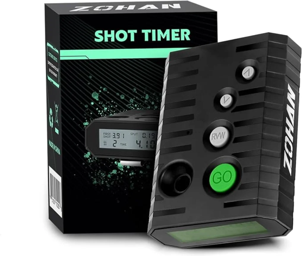 ZOHAN High Sensitivity Acoustic Trigger Timer LCD Designed for Use with Hearing Protection (Ear Muffs) Gunfire/Explosion Sound