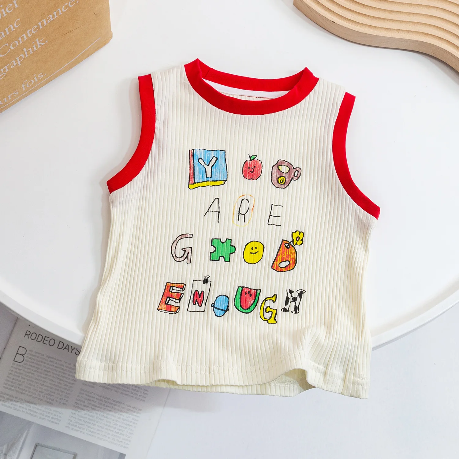 Summer 2023 Tank Top for Kids Cartoon Children Lingerie Boys Underwear Girls Vest Toddler T-shirts Baby Tees Clothing