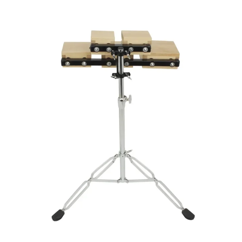 Percussion instruments, full set of maple high-bass wooden fish, performed by the theater company
