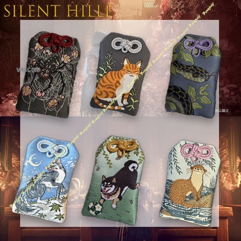 Accessoires d'amulette en éventail, araignée, chat, chien, loup, Pallas, fosse Viper, rivière eurasienne, loutre, accessoire de Cosplay, pendentif Anime, cadeau