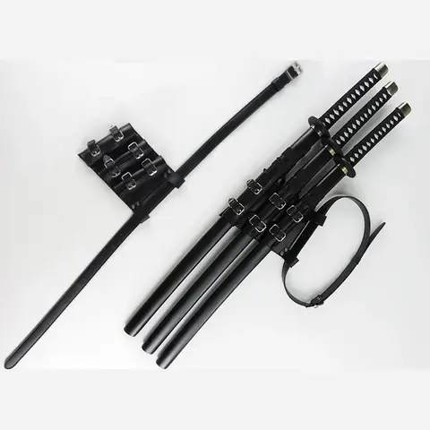 Cosplay Anime Sword Pu Leather Katana Sword Strap Medieval Belt Holster Backpack Belt Belt Knife Hanging Fixing Device