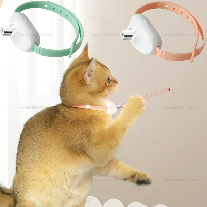 Collar láser para gatos, juguete interactivo inteligente con ...