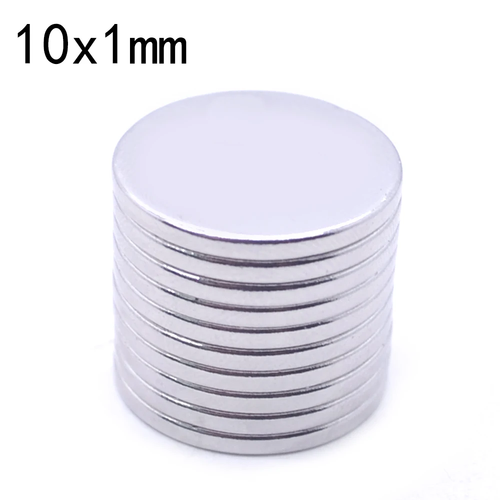 Round Magnet 10x1mm  5/20/50/100/200/500Pcs Neodymium Magnet N35 10mm x 1mm Permanent NdFeB Super Strong Powerful Magnets imane