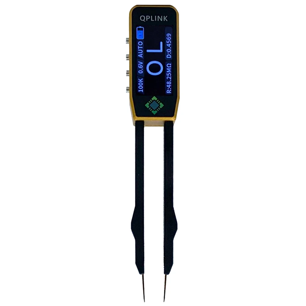 Digital Smart Tweezer Auto Multimeter Tools 100kHz Resistance Capacitance Inductance Continuity Test 1.47inch IPS Display