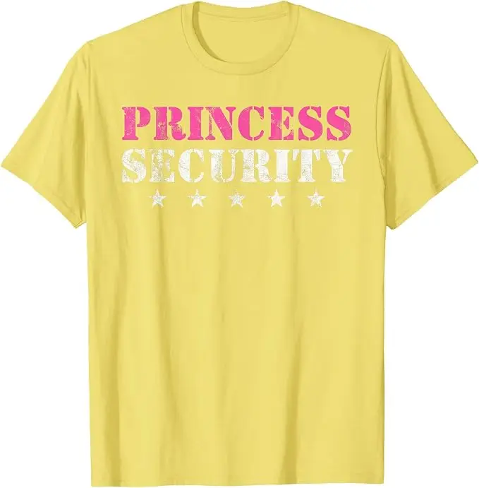 Prinzessinnen-Sicherheits-Geburtstagsparty Lustiges Papa-Mädchen-Freund-T-Shirt Y2k Herrenmode Vater-Ehemann Neuheit Geschenk Persönlichkeits-T-Shirt – Detail 13