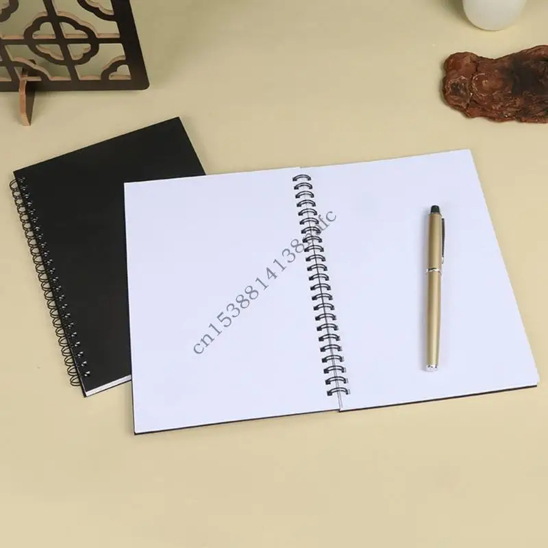 594f 2 PCS Spirales en blanco Notebook Journal Notebook Stationery Blocos papeles Softs Sketching Book for Notes Sketches