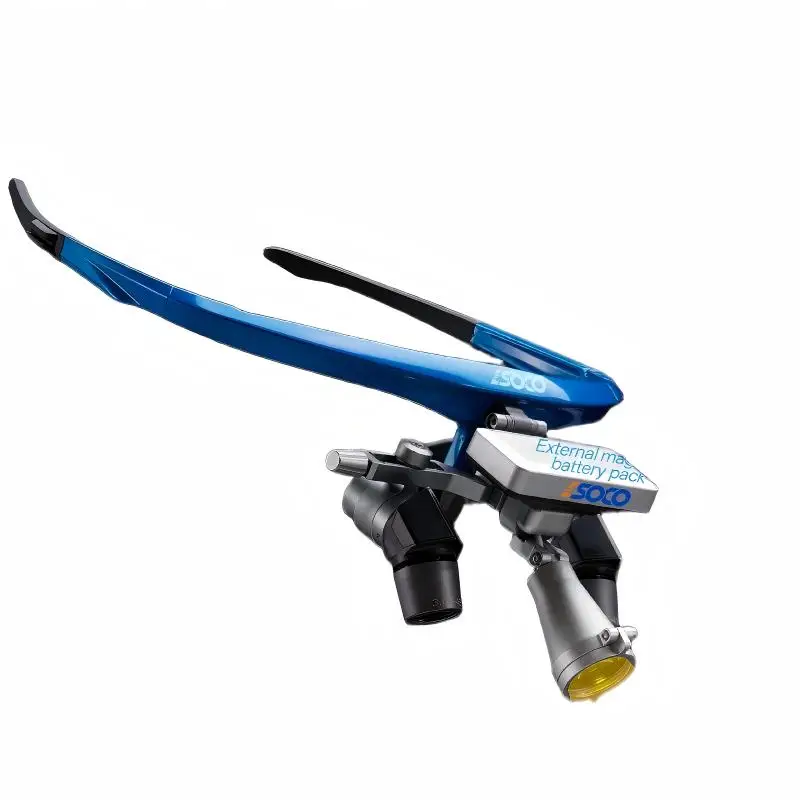 Dental Surgical Loupes 45° Ergo Deflection&Flip-up Medical Magnifier Professional Binocular Loupes for Dentist Magnetic Headlamp