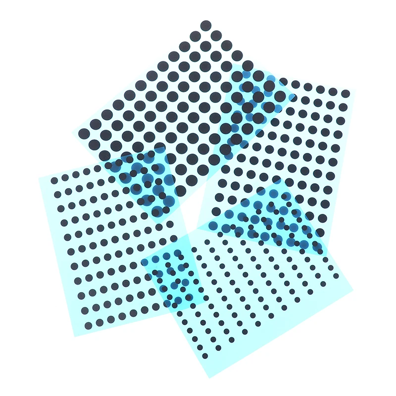 Zestaw naprawczy do pilotów IR: gumowe przewodzące przyciski, średnica 3/4/5/6 mm, 4 rozmiary, czarne.