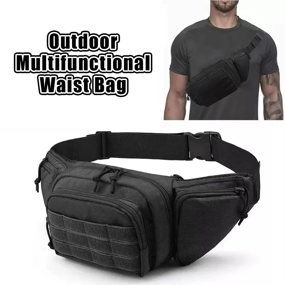 Tactical Waist Pack Waterproof Hip Bag Adjustable Belt Outdoor Climbing Camping Cycling EDC Storage Pouch for Men Women Gear New - view 3