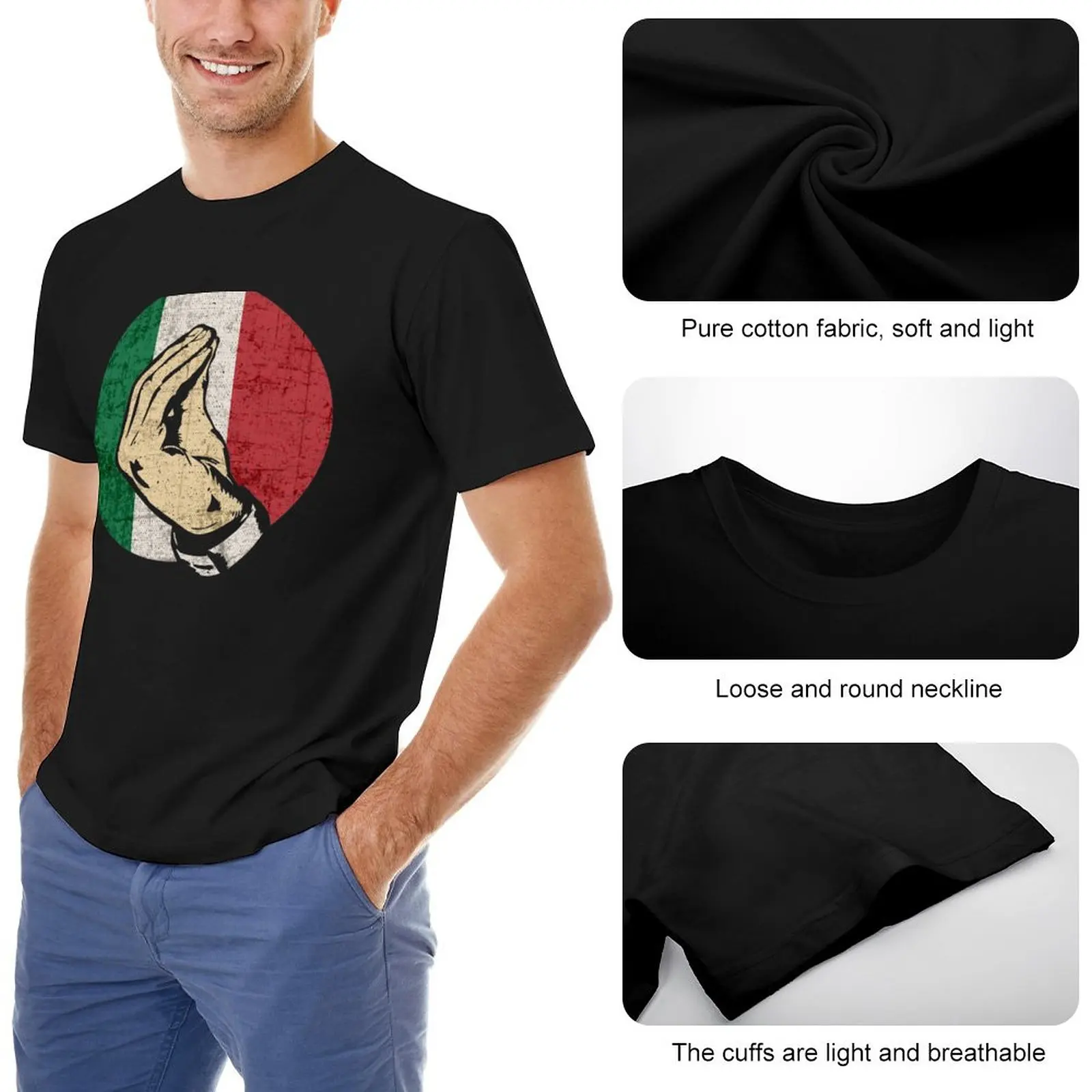 Italian Hand Gesture Sing Language Funny Italy Flag Vintage T-Shirt boys white t shirts t-shirts man mens long sleeve t shirts