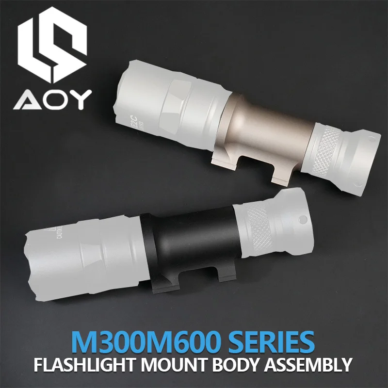 

Tactical Flashlight Main Body Suitable M300 M600 Series Outdoor Hunting Rifle Accessories Aluminum Alloy Flashlight Body
