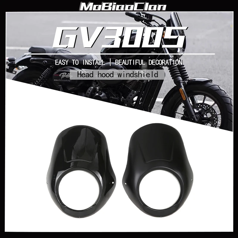 

For Hyosung GV300S Gv300s gv300s Motorcycle Round Headlight Windscreen Cover Pig Head Cover Accessories