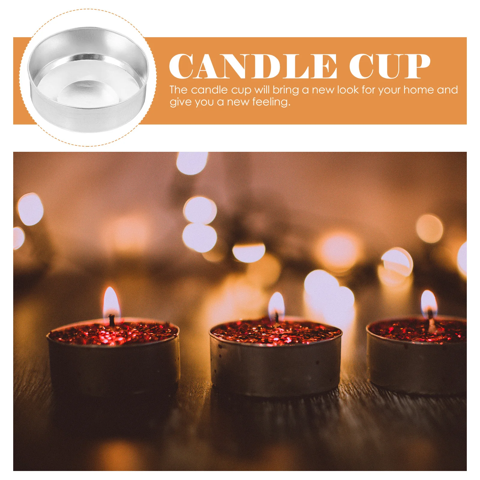 

30pcs Aluminum Tea Light Tins Empty Cups For Diy Craft Home Decor Dining Table Silver Holders Household Decorative