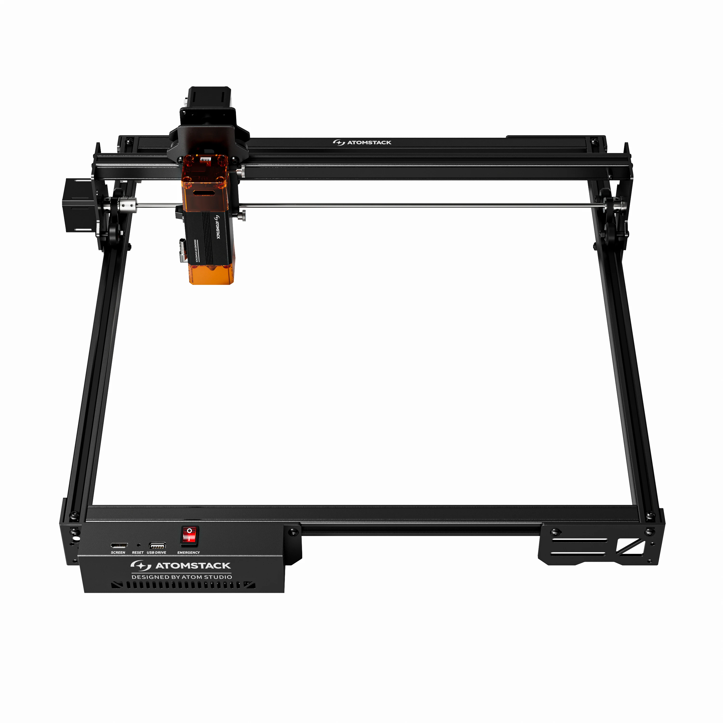 Atomstack a5 pro v2 máquina de gravação a laser ferramentas foco ultrafino proteção para os olhos mini impressora roteador cnc escultura para logotipo metal