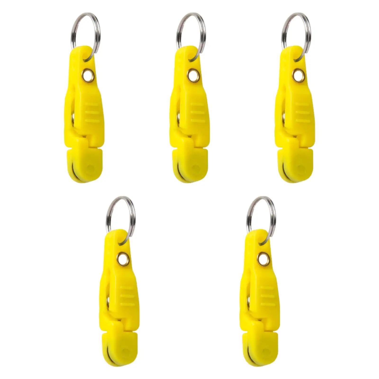 5Pcs Heavy Tension Snap Release Clips Snap Weight Clip Accessories with Keyring for Kite Trolling Fishing Weight Downrigger