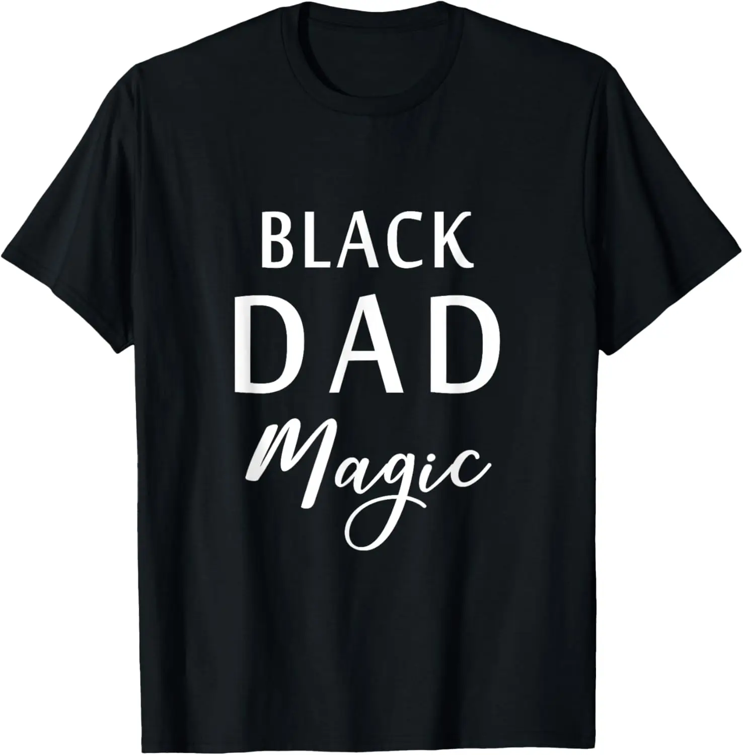 Camiseta de regalo afroamericana del mes de la historia negra de la magia del papá negro