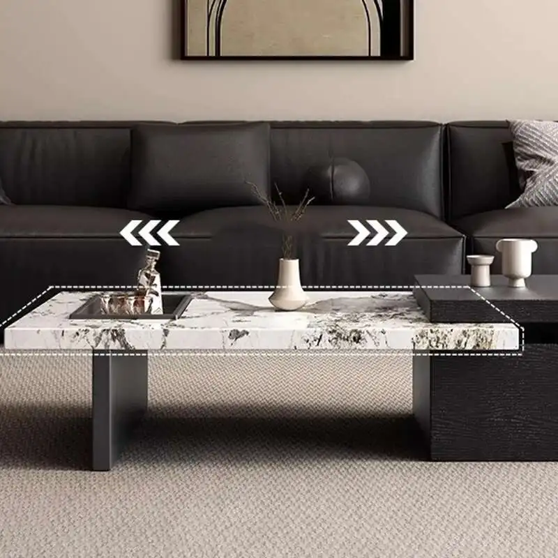 

Adjustable Moving Coffee Table Unique Minimalist Designer Cheap Side Table Luxury Living Room Meubles Entrance Hall Furniture