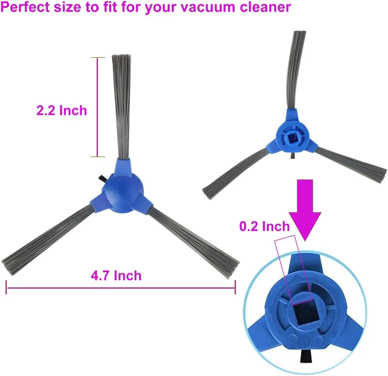 Side Brush Replacement for Eufy RoboVac 11S 12 15T 15C 25C 30 30 35C 11S Max 15C Max 25C Max 30C Max G20 G30 G30 Edge G10 G30 Hy