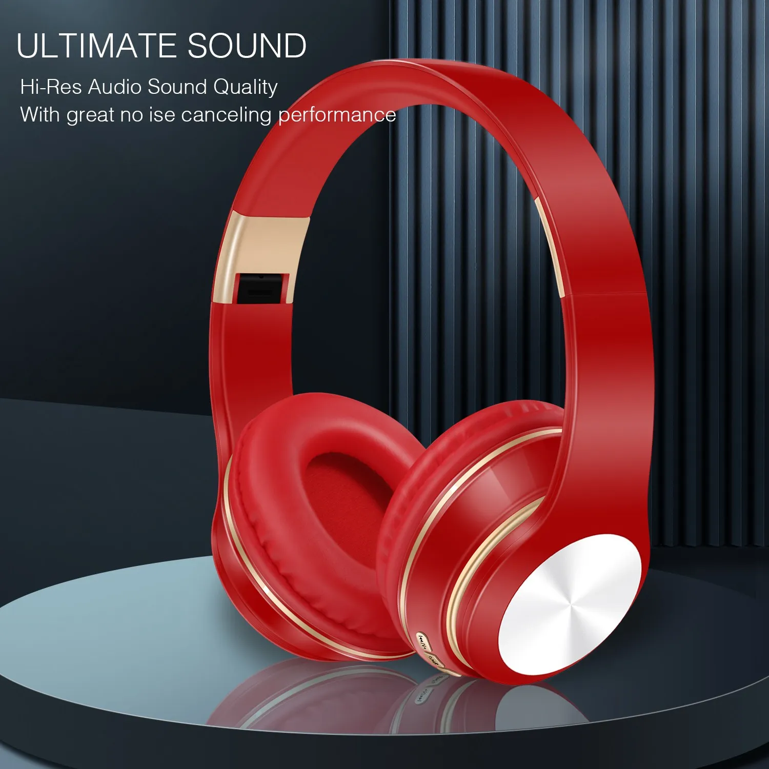 Bluetooth 5.0 Headset Wireless Headphones With Mic Foldable Over Ear Earphones For Mobile Phone PC Sports Gaming Gift Present