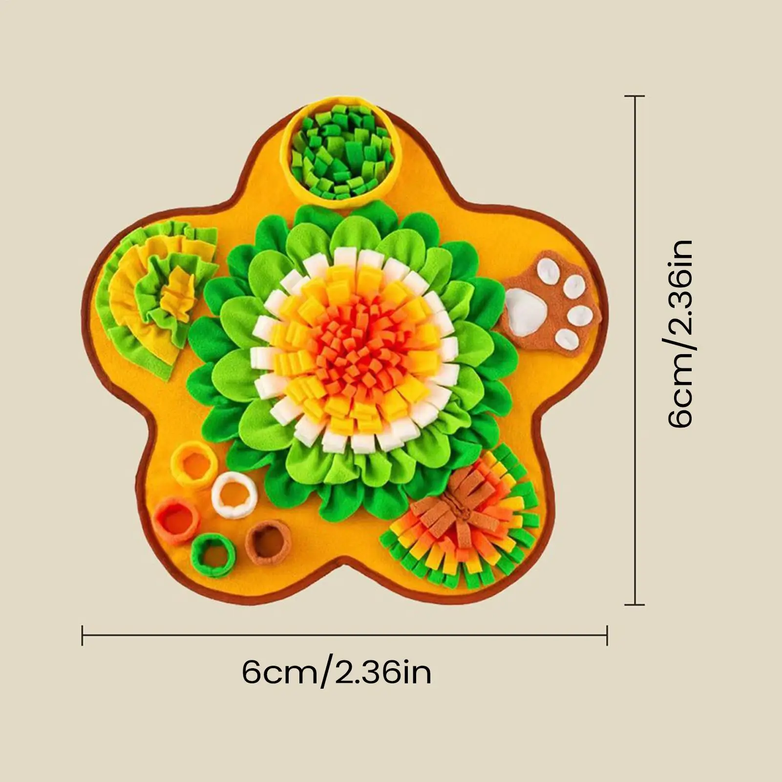 Snuffle Mat For Dogs Enrichment Pad For Pet Tear-resistant Dog Snuffle Mat For Cognitive Training Mental Stimulation Brain