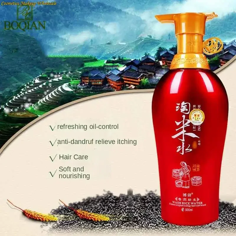 Traditional Wash Rice Water Shampoo Anti-hair Loss Rapid Growth Anti-dandruff Anti-itching Oil Control Professional Hair Care