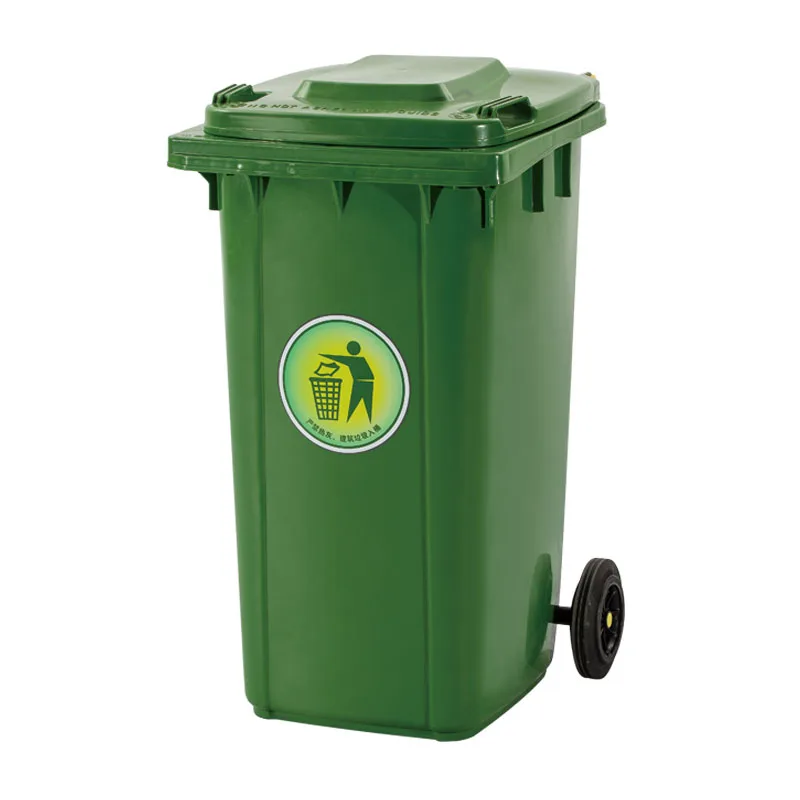 120L 240L 360L recycle 13gallon outdoor wheeled pedal park street waste bin garbage black wholesale plastic trash cans