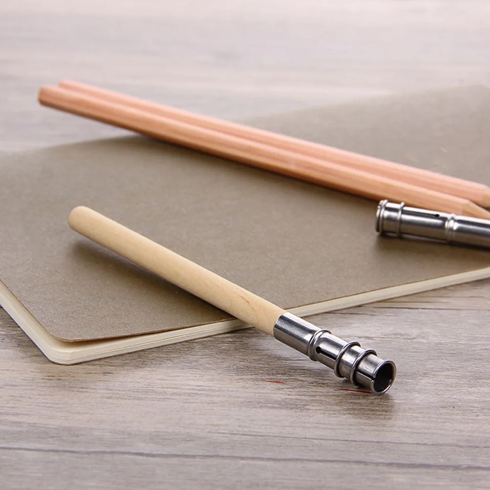 

5Pcs Pencil Extender Sturdy Comfortable Grip Ergonomic Design Drawing Writing Holders Artistic Tools Pencil Extender