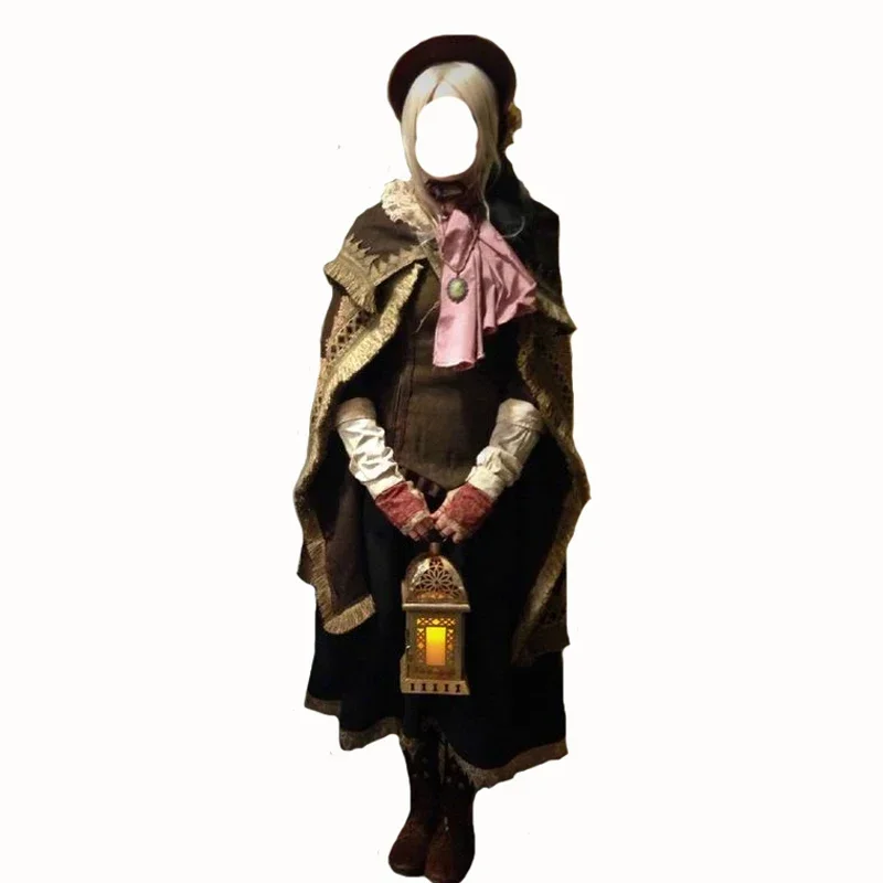 

Game Bloodborne Hunter Doll Selfie Cosplay Costume with hat and gloves 11