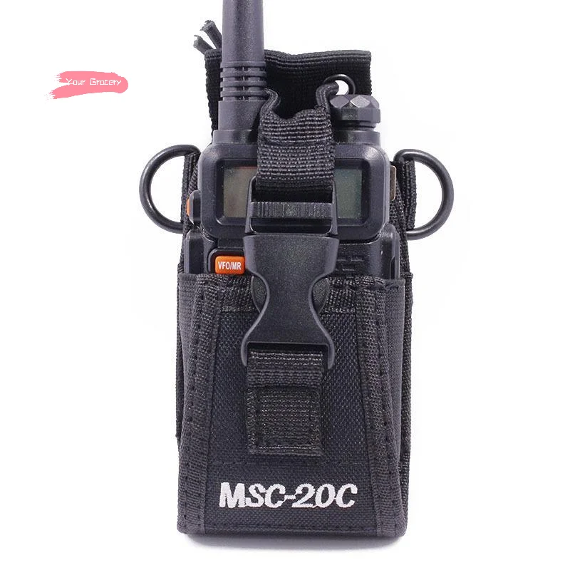 

Y-1 Set Multifunctional Radio MSC-20C Nylon Walkie Talkie Holder Universal Bag For UV-5R TYT ICOM