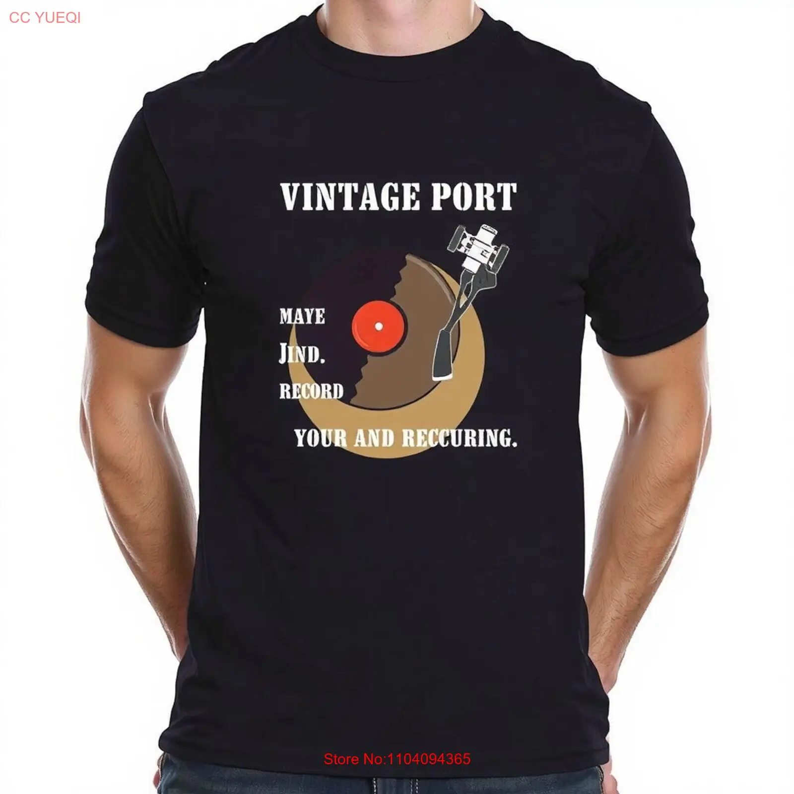 

Винтажная мужская футболка с игроком-портом — футболка с ретро-графикой