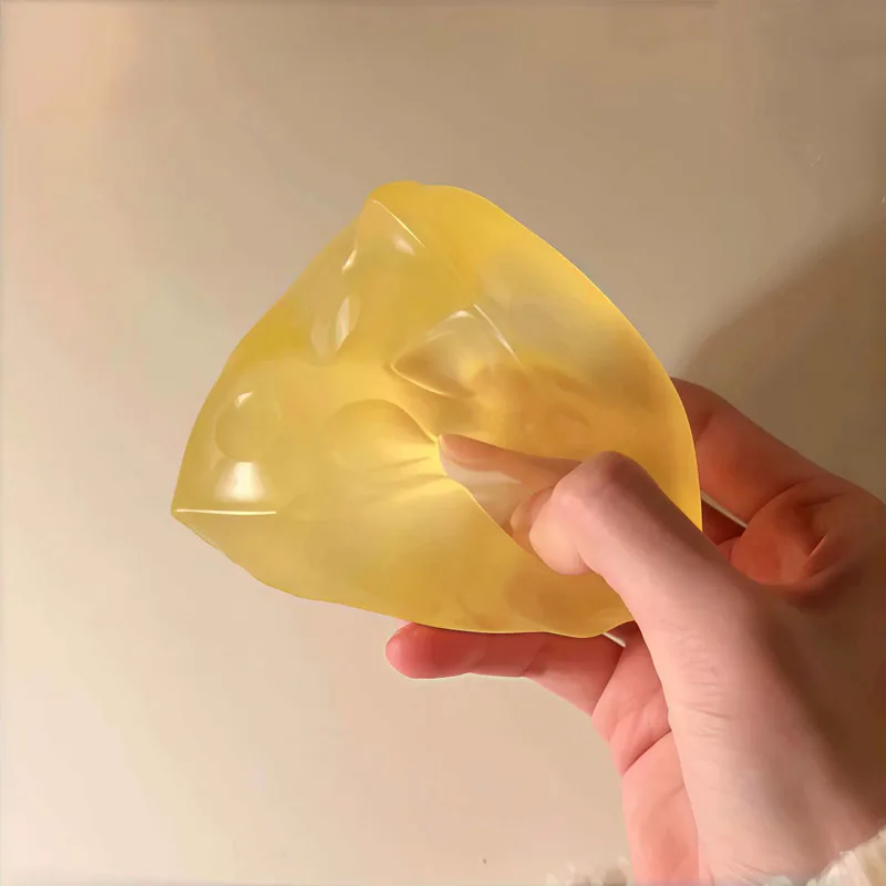 Maltose Cheese Squishy Squeeze Stress Balls Fidget Toys Anxiety ADHD Soft Slow Rising Sensory Ice Cube Gifts For Adults & Kids - view 6