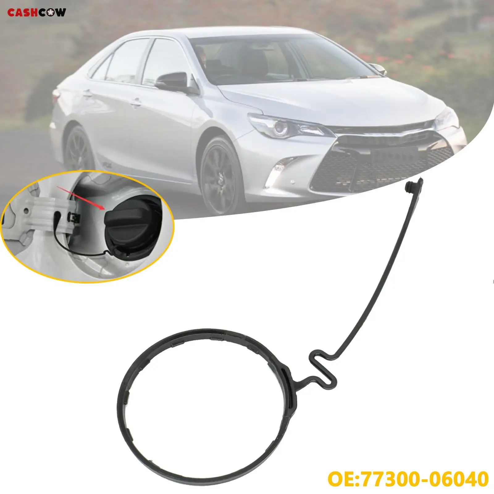 Car Petrol Diesel Oil Fuel Cap Tank Cover Line Ring Rope 77300-06040 for Toyota 4Runner Avalon Corolla Camry Fuel System Parts