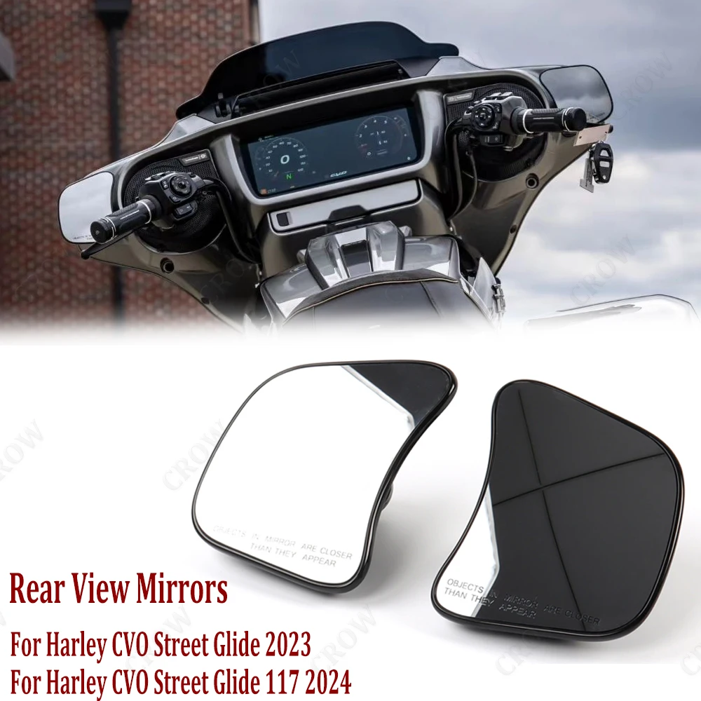 

New Motorcycle Accessories Rear View Mirrors Motorcycle Handle Bar End Mirrors Side Mirror For Harley CVO Street Glide 2023