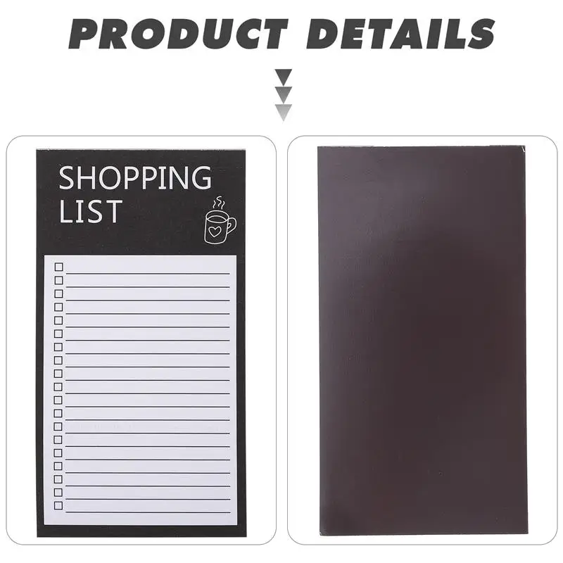 2 Books of Shopping List Notepads Portable Fridge Freezer Planning Notebook Do Grocery Planner Notepad Magnetic Sticky Notes