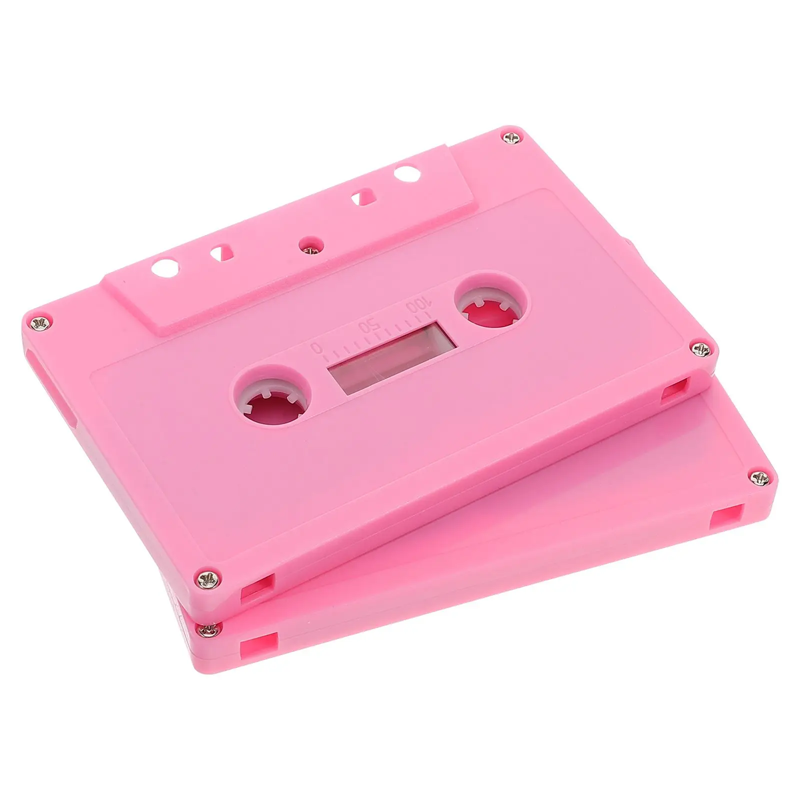 

2 Pcs Tape Retro Cassette Vintage Decor Plastic Blank Audio Cassettes