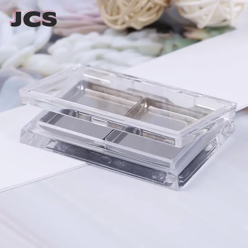 DIY Eyeshadow Palettes 2 Grids Empty Eyeshadow Dishes Eyeshadow Subpackaging Boxes For Women Girls Ladies Refillable Box