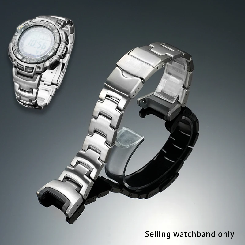 

Высококачественный металлический ремешок для мужских походных часов Casio PRG-240/PRG-130Y/T, аксессуары для часов PRW-1500, браслет из нержавеющей стали