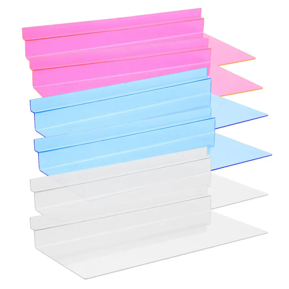 6Pcs Elegant Wall Shoe Display Shelf Heavy Duty Sneaker Display Rack for Basketball Shoes Heels Sports Shoes Storage