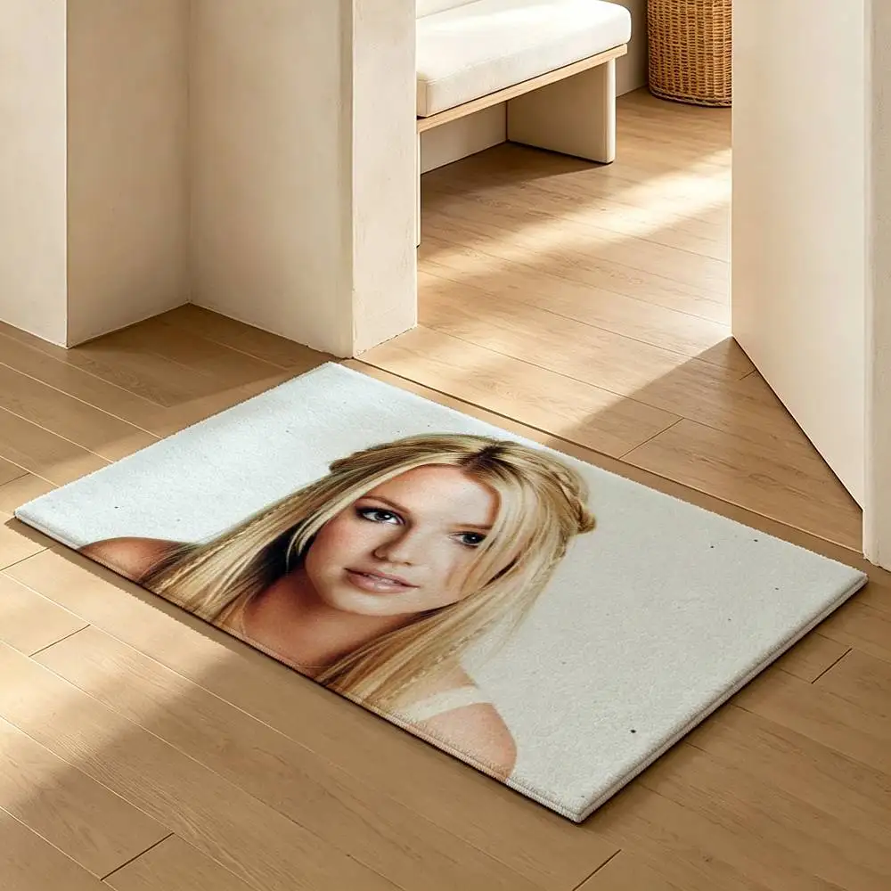 POOP B-Britney S-Spears  Soft Absorbent Decorative Floor Mat for Bathroom Entryway Living Room