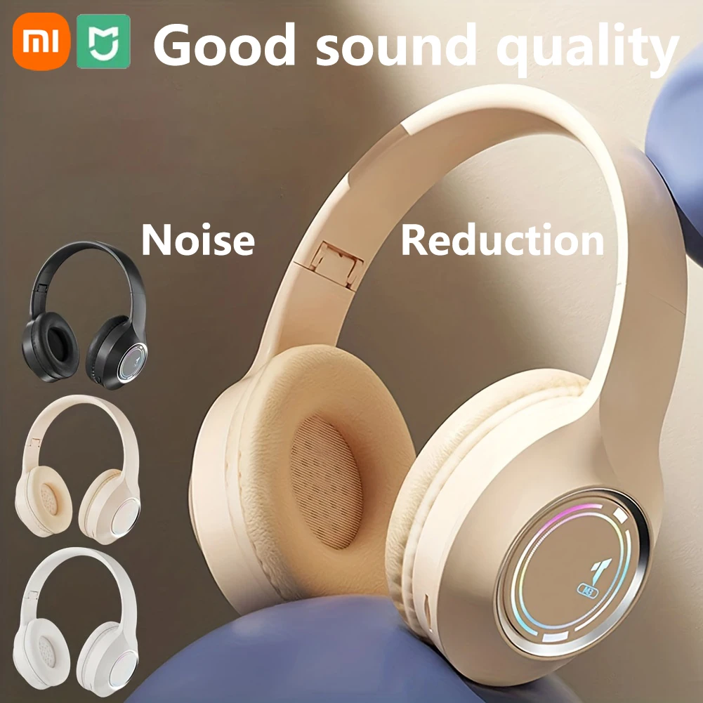 XIAOMI Bluetooth Headphone Wireless Headset Over The Ear High Fidelity Bass Stereo With Mic Music Gaming Foldable Headsets