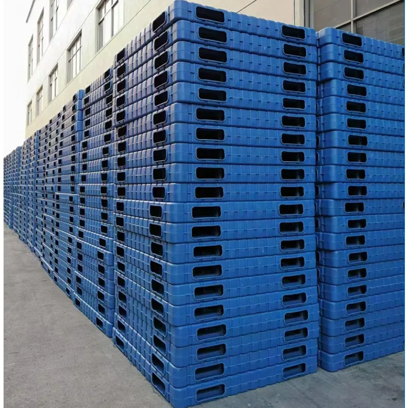 Plastic Pallet Forklift Double Side Integrated Blow Molded Pallet Warehouse Moisture Proof Board Stacking Pallet Logistics Base