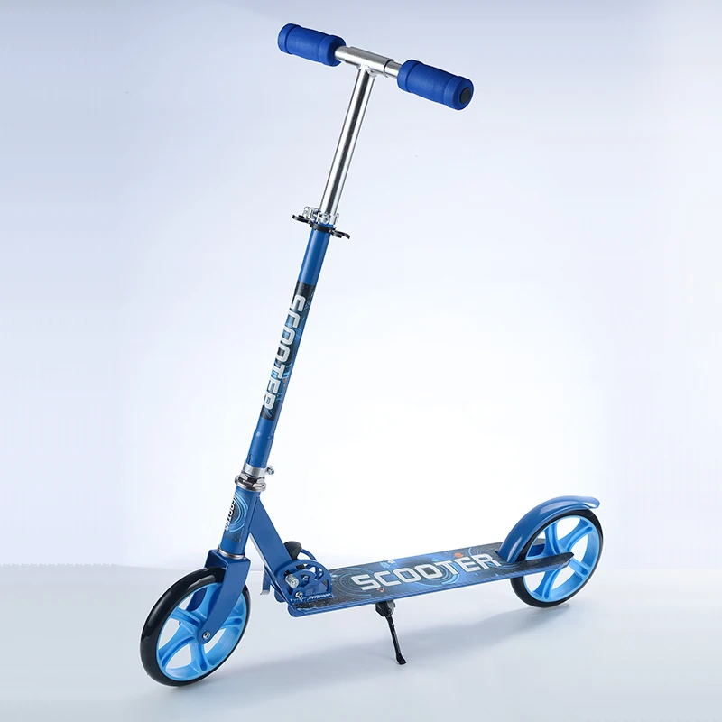 

Adjustable Height Foot Scooter 200mm Wheeled Kick Scooter Cycling Foot Stepper Carts Folding Scooters