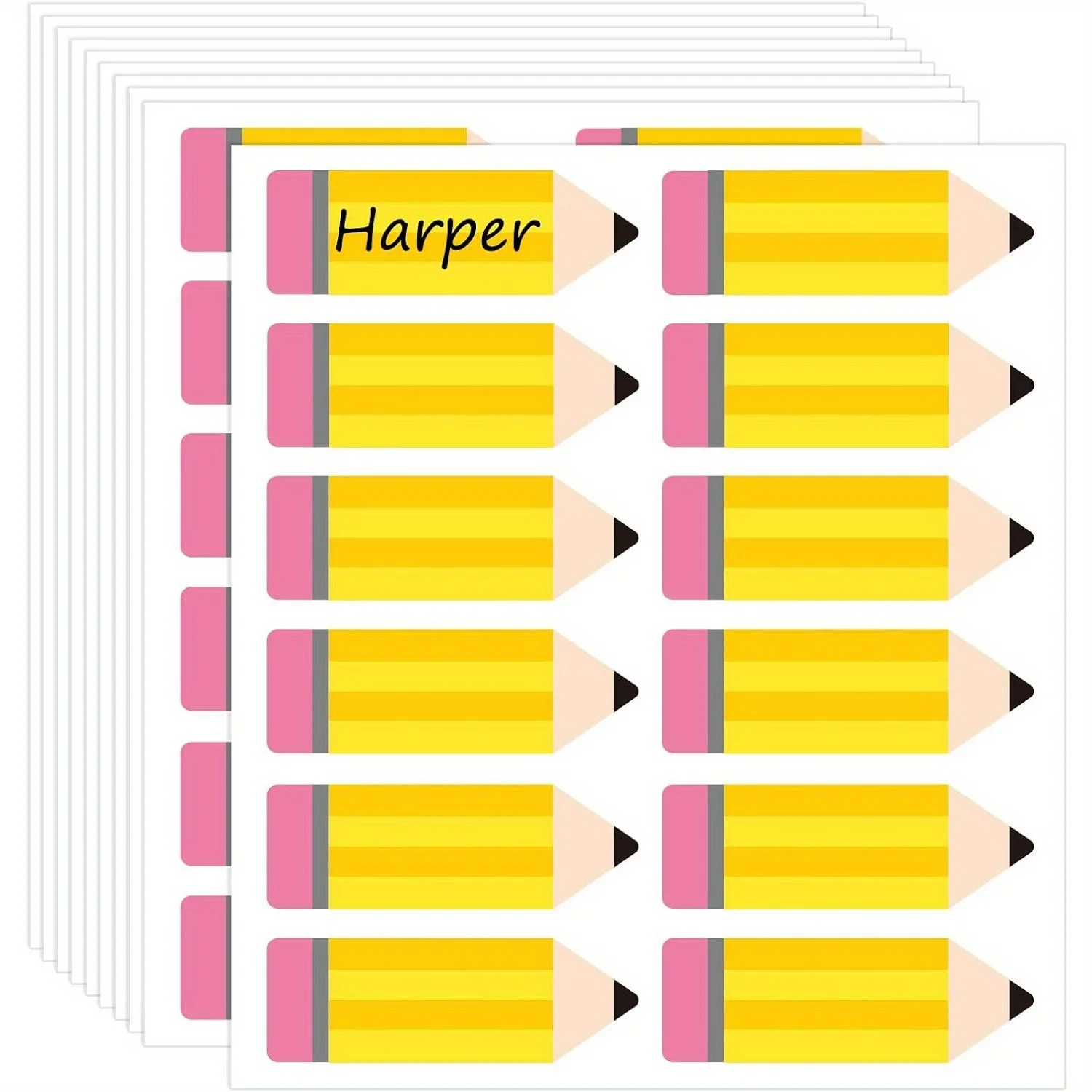 School Name Tags - Classroom Organization Labels Bulletin Board Decorations Student Name Plates for Teachers, Offices, Parties