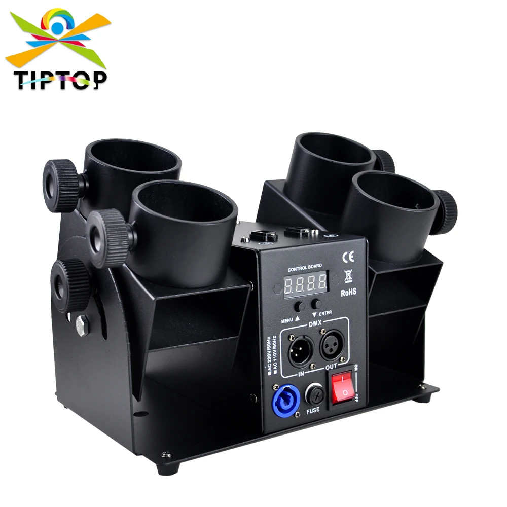 tiptop maquina confete eletrica controle remoto dmx512 canais suporte de tiro individual display lcd boa qualidade tiro 01