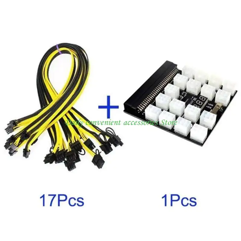 

97QB Ethereum Mining Eth Zec Power Power Supply 12V GPU/ PSU Board для W/ 6PIN до 8