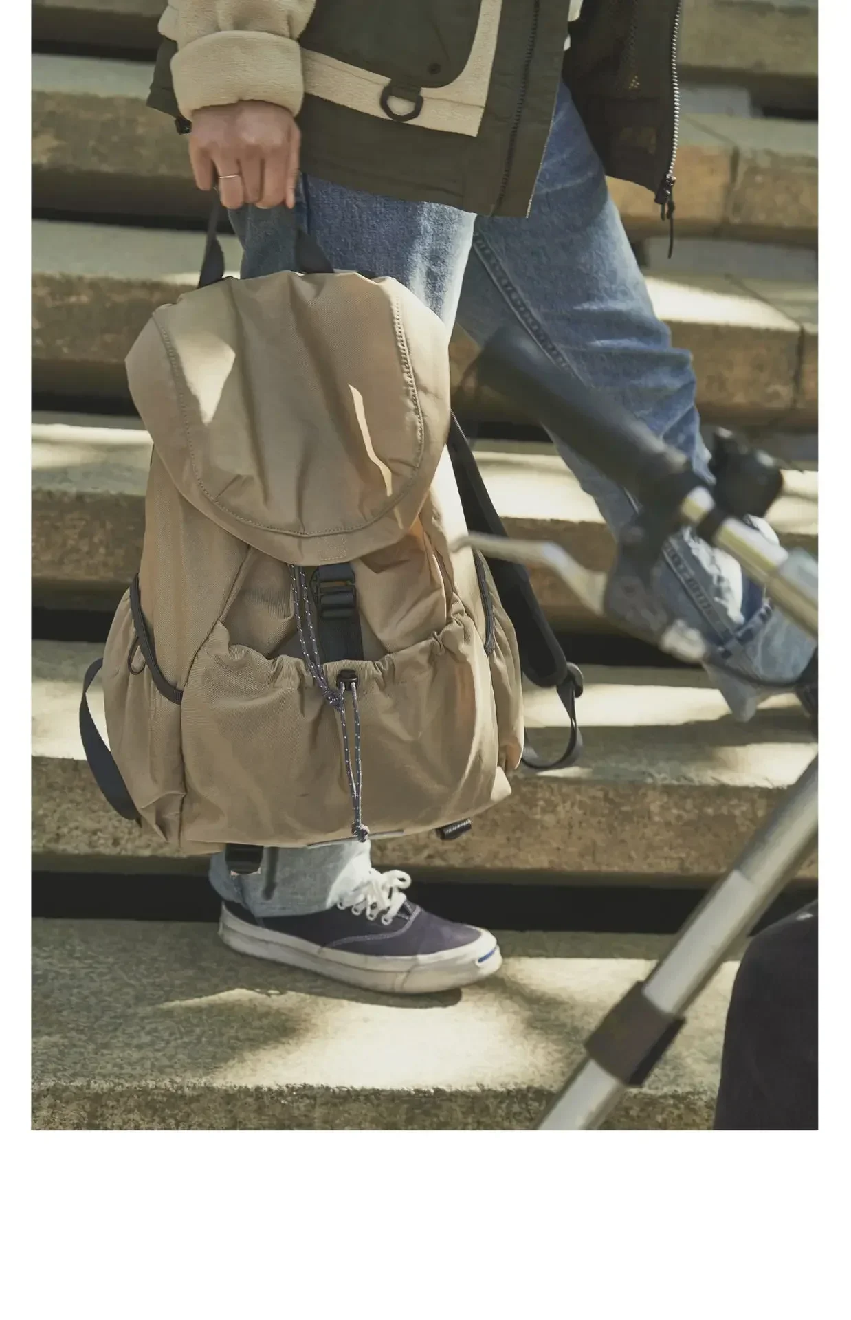 Sac à dos en nylon unisexe coréen, sacs à dos de voyage de sport en plein air, sacs à dos d'école pour adolescents, proximité à rabat décontracté, Wstring, mode